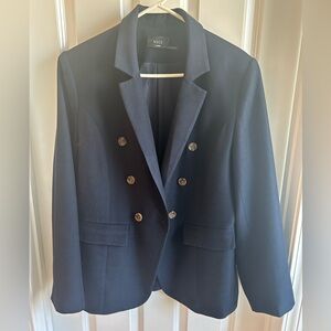 VICI Navy Double-Breasted Blazer with Gold Buttons